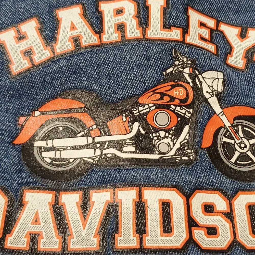 Vintage Harley Davidson Toddler Denim Jean Jacket Size 4/5